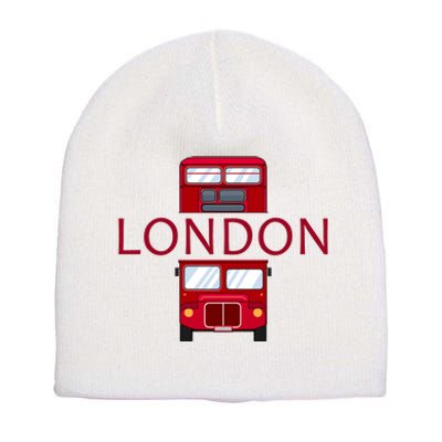 London Red Bus Short Acrylic Beanie