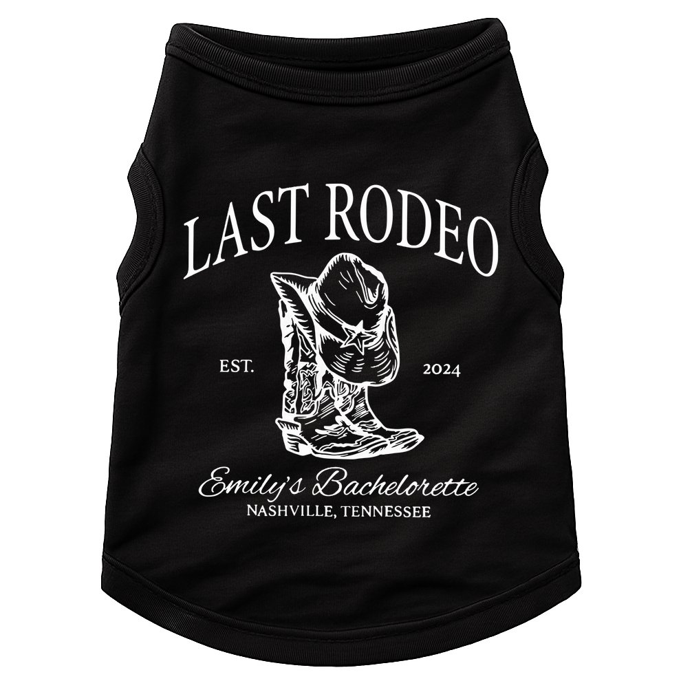 Last Rodeo Bachelorette Doggie Tank