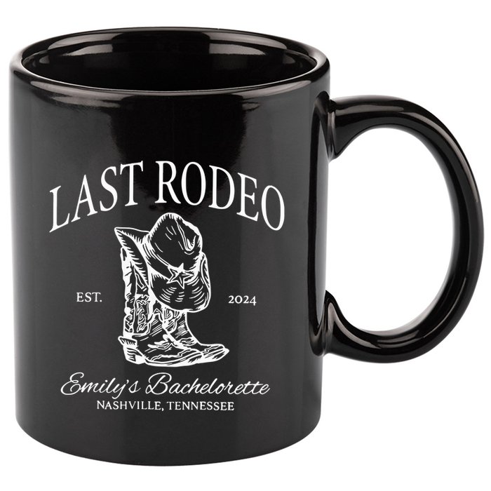 Last Rodeo Bachelorette 11oz C Handle Ceramic Mug