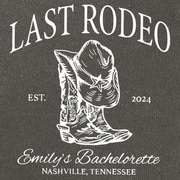 Last Rodeo Bachelorette Cotton Canvas Backpack