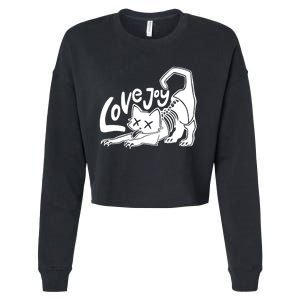 Lovejoy Rock Band Cropped Pullover Crew