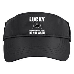 Lucky Rockhound Costume Rock Collector Love Geology Gift Adult Drive Performance Visor