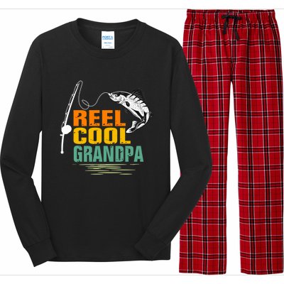 Lover Reel Cool Grandpa Grandfather Humor Funny Fishing Cute Gift Long Sleeve Pajama Set