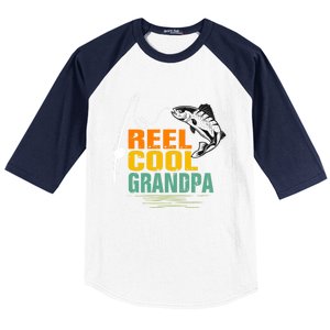 Lover Reel Cool Grandpa Grandfather Humor Funny Fishing Cute Gift Baseball Sleeve Shirt