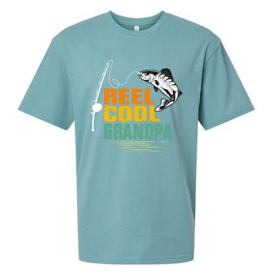 Lover Reel Cool Grandpa Grandfather Humor Funny Fishing Cute Gift Sueded Cloud Jersey T-Shirt