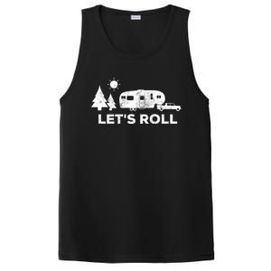 Let's Roll Camping Gift Camper 5th Wheel Rv Vacation Gift Cute Gift PosiCharge Competitor Tank