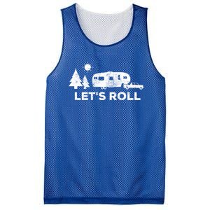 Let's Roll Camping Gift Camper 5th Wheel Rv Vacation Gift Cute Gift Mesh Reversible Basketball Jersey Tank