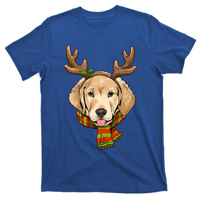 Labrador Retriever Christmas Reindeer Antlers Dog Xmas Gift T-Shirt