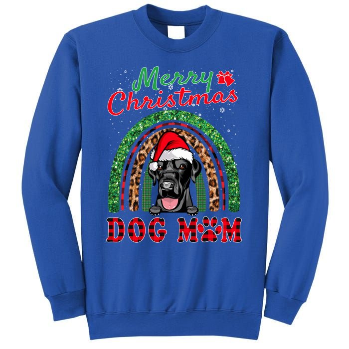 Labrador Retriever Christmas Santa Dog Mom Boho Rainbow Xmas Gift Sweatshirt