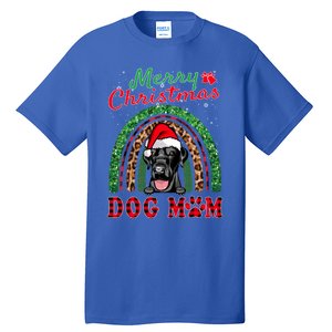 Labrador Retriever Christmas Santa Dog Mom Boho Rainbow Xmas Gift Tall T-Shirt