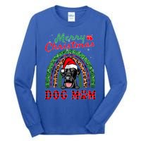 Labrador Retriever Christmas Santa Dog Mom Boho Rainbow Xmas Gift Tall Long Sleeve T-Shirt