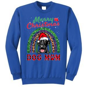 Labrador Retriever Christmas Santa Dog Mom Boho Rainbow Xmas Gift Tall Sweatshirt