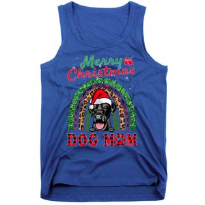 Labrador Retriever Christmas Santa Dog Mom Boho Rainbow Xmas Gift Tank Top