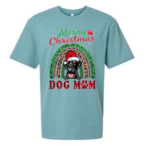 Labrador Retriever Christmas Santa Dog Mom Boho Rainbow Xmas Gift Sueded Cloud Jersey T-Shirt