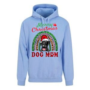 Labrador Retriever Christmas Santa Dog Mom Boho Rainbow Xmas Gift Unisex Surf Hoodie