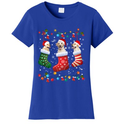 Labrador Retriever Christmas Socks Funny Xmas Dog Lover Cool Gift Women's T-Shirt