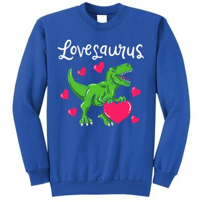 Lovesaurus Rex Cute Valentine's Day Dinosaur Tfunny Giftrex Costume Gift Sweatshirt