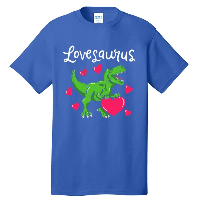 Lovesaurus Rex Cute Valentine's Day Dinosaur Tfunny Giftrex Costume Gift Tall T-Shirt