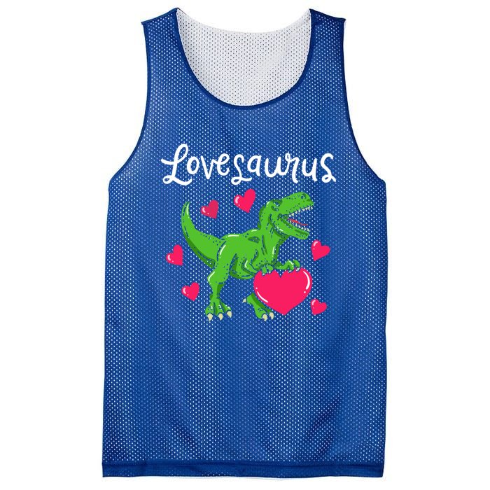 Lovesaurus Rex Cute Valentine's Day Dinosaur Tfunny Giftrex Costume Gift Mesh Reversible Basketball Jersey Tank