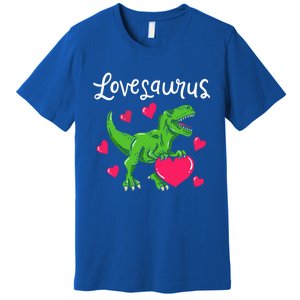 Lovesaurus Rex Cute Valentine's Day Dinosaur Tfunny Giftrex Costume Gift Premium T-Shirt