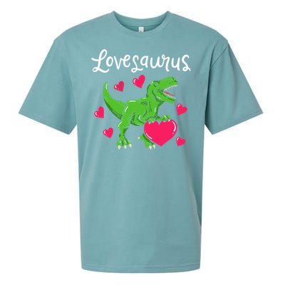 Lovesaurus Rex Cute Valentine's Day Dinosaur Tfunny Giftrex Costume Gift Sueded Cloud Jersey T-Shirt