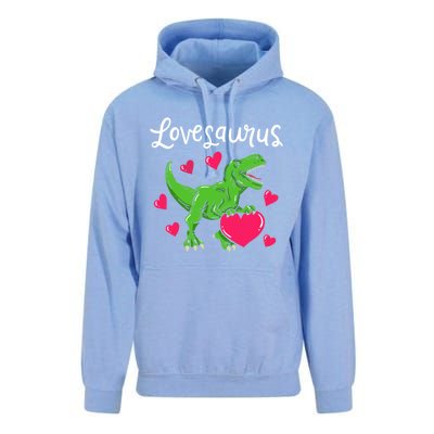 Lovesaurus Rex Cute Valentine's Day Dinosaur Tfunny Giftrex Costume Gift Unisex Surf Hoodie