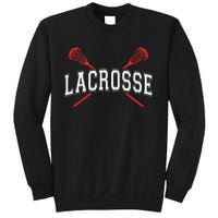 Lacrosse Red Crossed Sticks Sweatshirt