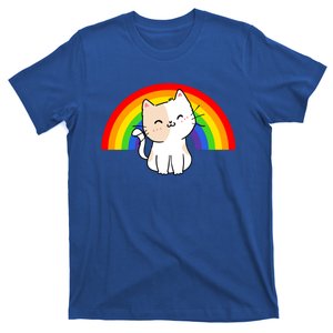 Lgbt Rainbow Cat Lgbt Pride Meaningful Gift T-Shirt