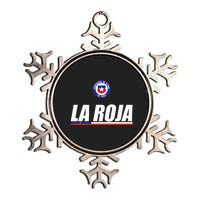 La Roja Chilean Futbol Camiseta Republic Of Chile Soccer Fan Metallic Star Ornament