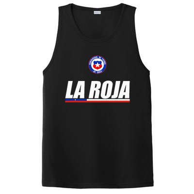 La Roja Chilean Futbol Camiseta Republic Of Chile Soccer Fan PosiCharge Competitor Tank