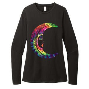 Lgbtq Rainbow Crescent Moon Pride Month Womens CVC Long Sleeve Shirt