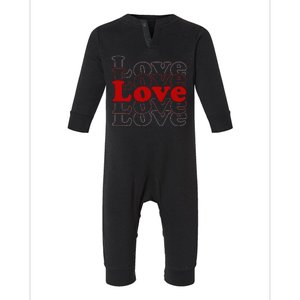 Love Retro Cute Gift Infant Fleece One Piece