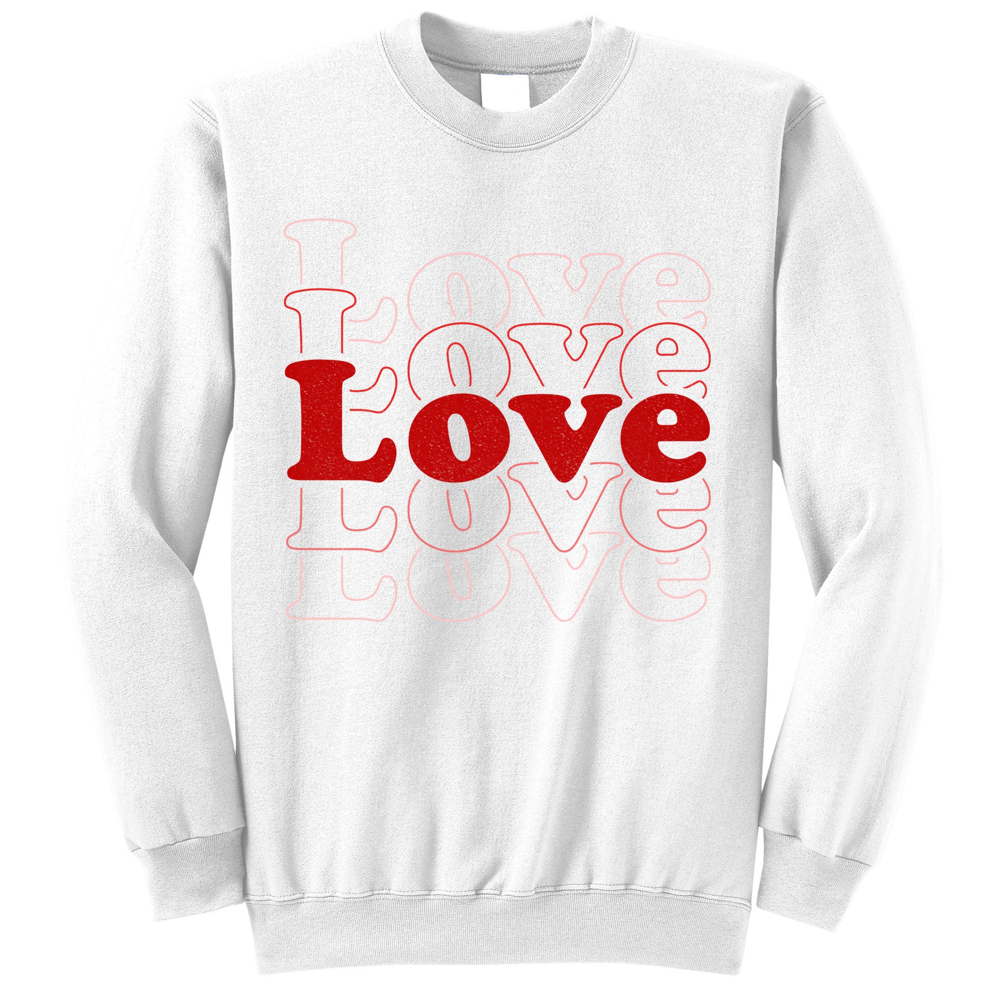 Love Retro Cute Gift Sweatshirt