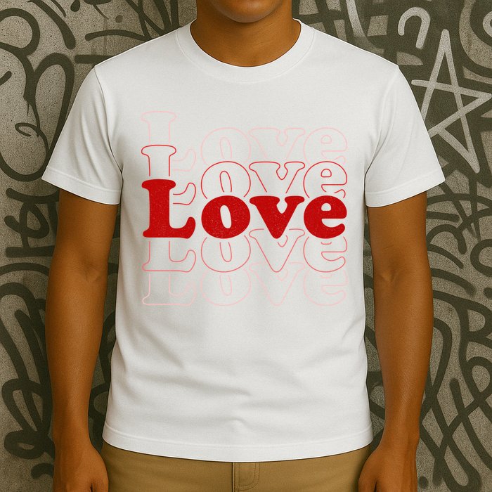 Love Retro Cute Gift T-Shirt
