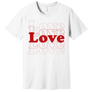 Love Retro Cute Gift Premium T-Shirt