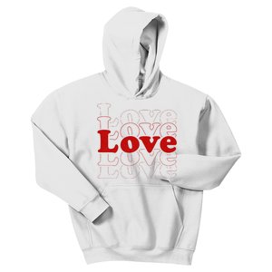 Love Retro Cute Gift Kids Hoodie