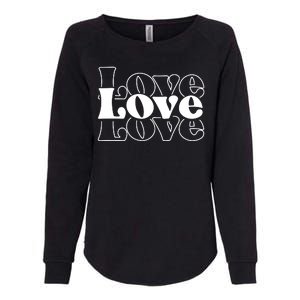 Love Retro Cute Gift Womens California Wash Sweatshirt