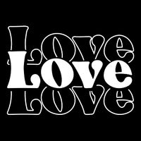 Love Retro Cute Gift Zip Tote Bag