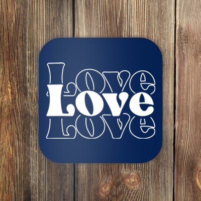 Love Retro Cute Gift Coaster