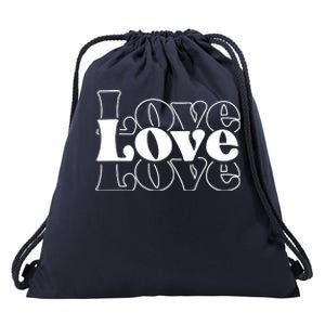 Love Retro Cute Gift Drawstring Bag