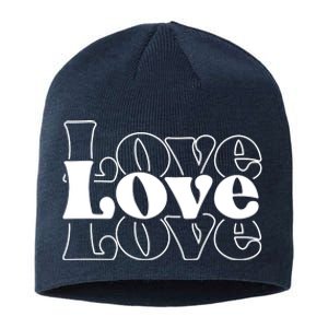 Love Retro Cute Gift Sustainable Beanie