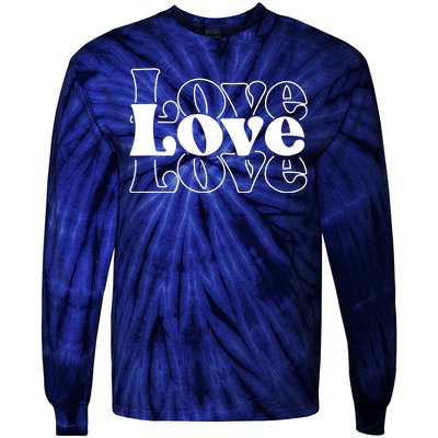 Love Retro Cute Gift Tie-Dye Long Sleeve Shirt