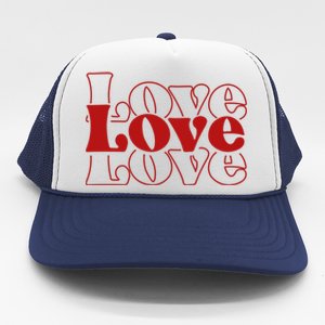 Love Retro Cute Gift Trucker Hat