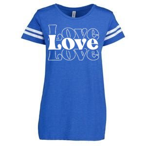 Love Retro Cute Gift Enza Ladies Jersey Football T-Shirt