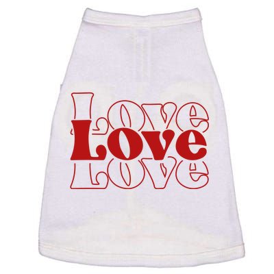 Love Retro Cute Gift Doggie Tank