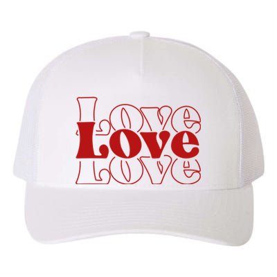 Love Retro Cute Gift Yupoong Adult 5-Panel Trucker Hat