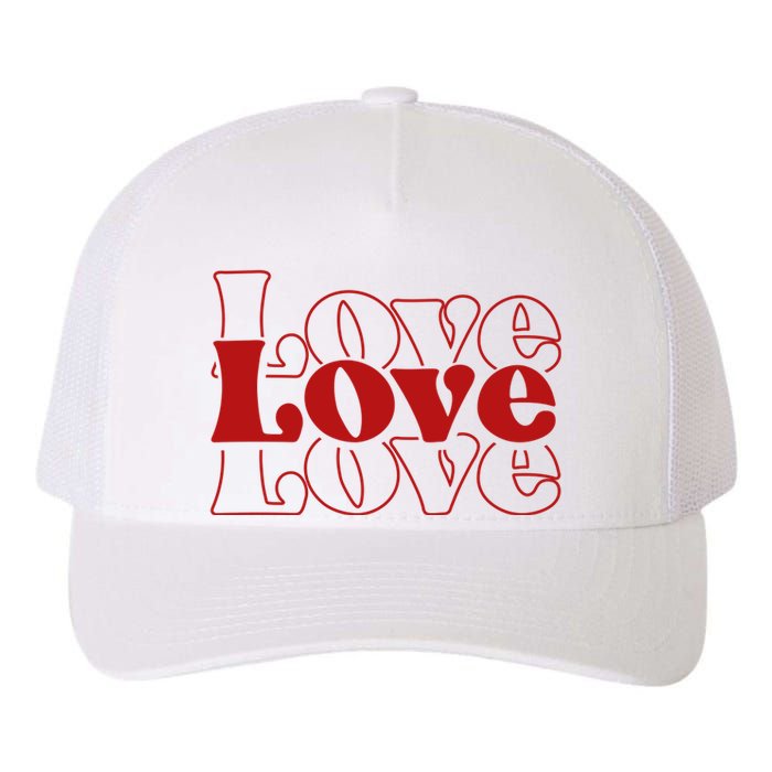 Love Retro Cute Gift Yupoong Adult 5-Panel Trucker Hat