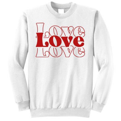 Love Retro Cute Gift Sweatshirt