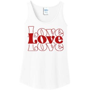 Love Retro Cute Gift Ladies Essential Tank