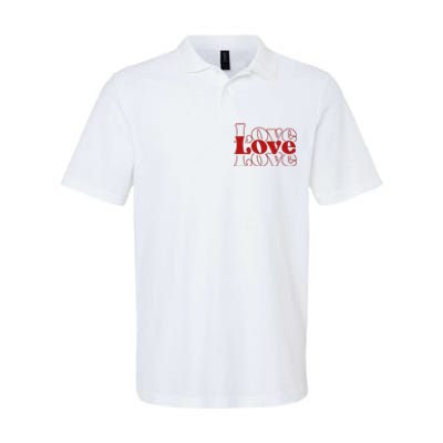 Love Retro Cute Gift Softstyle Adult Sport Polo